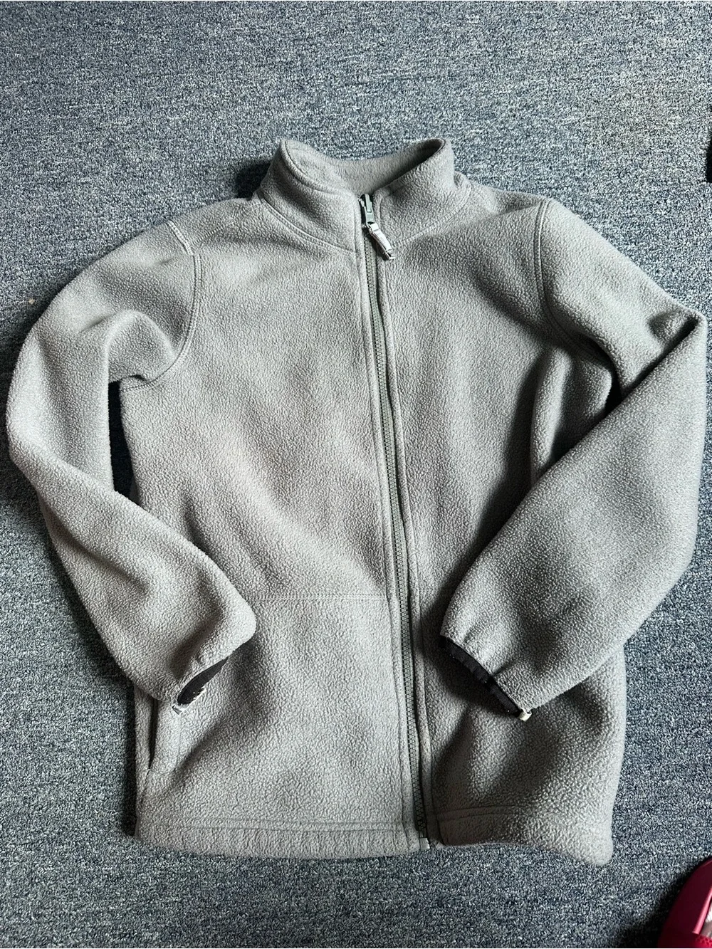 The Children's Place Light Gray Full-Zip Fleece Jacket